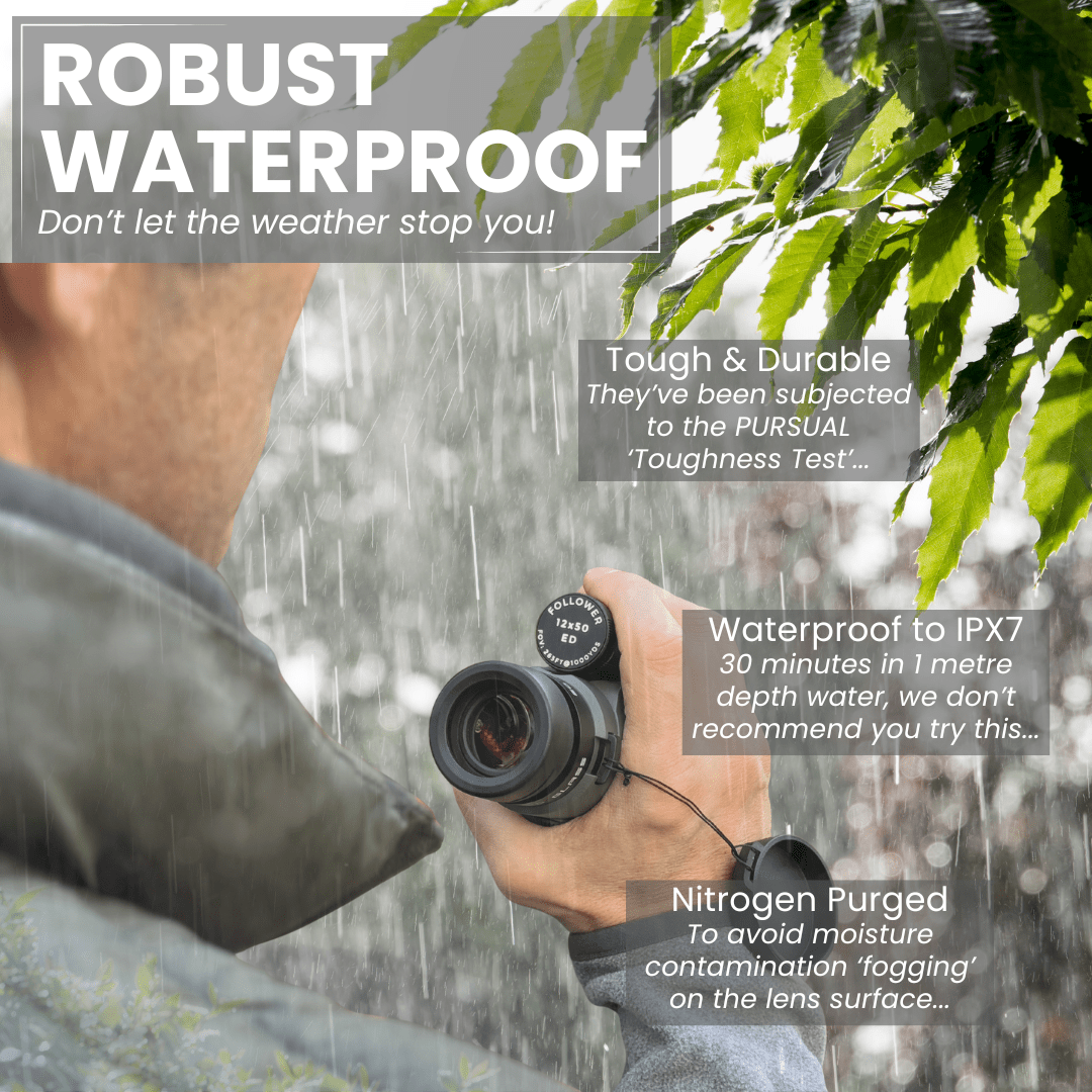 FOLLOWER 12x50 ED Monocular in Woodland Khaki - Pursual