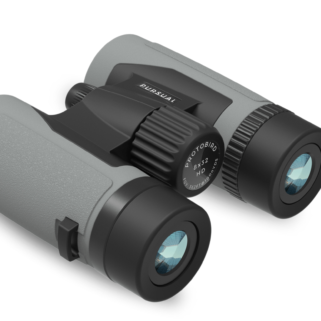 PROTOBIRD 8x32 HD Binoculars in Urban Grey - Pursual