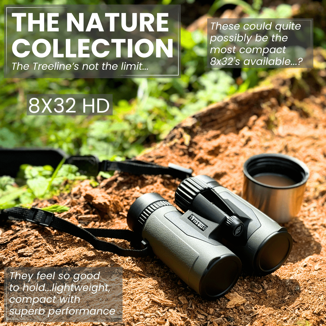 PROTOBIRD 8x32 HD Binoculars in Woodland Khaki - Pursual