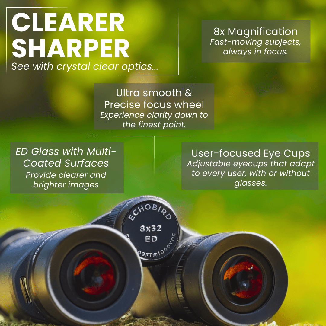 ECHOBIRD 8x32 ED Binoculars - Pursual