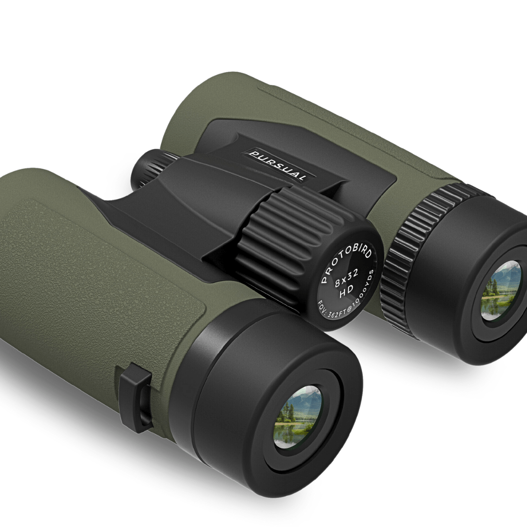 PROTOBIRD 8x32 HD Binoculars in Woodland Khaki - Pursual