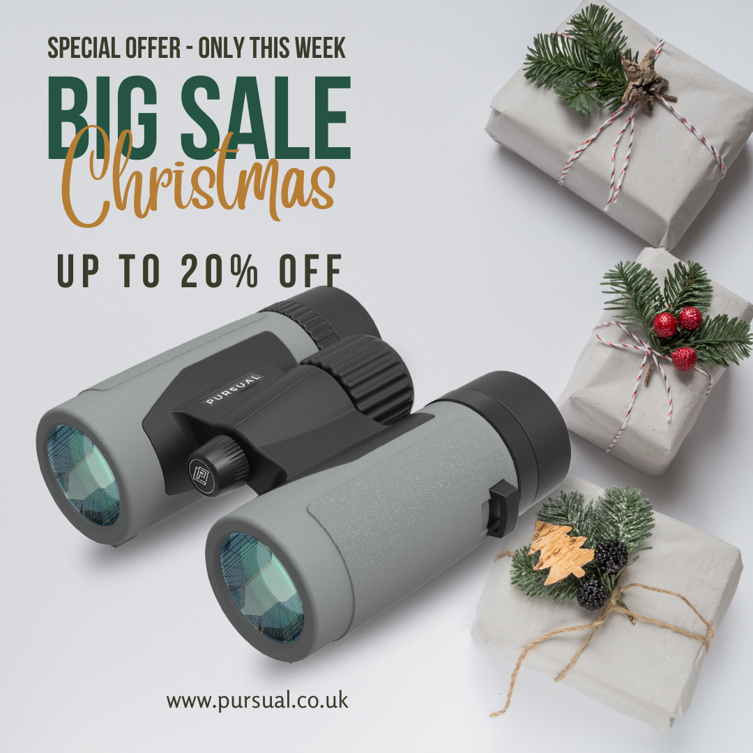 PROTOBIRD 8x32 HD Binoculars in Urban Grey