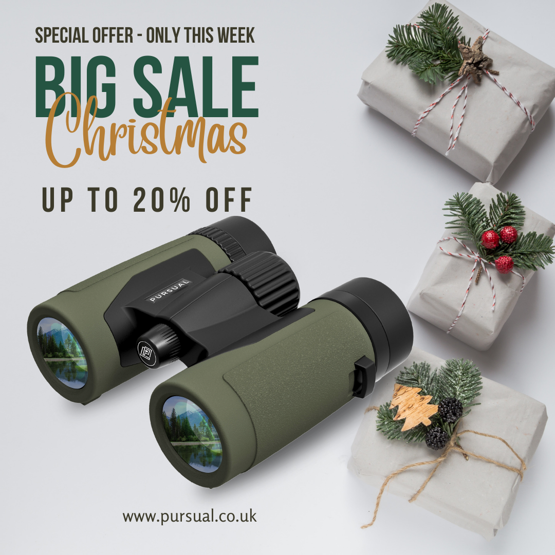 PROTOBIRD 8x32 HD Binoculars in Woodland Khaki