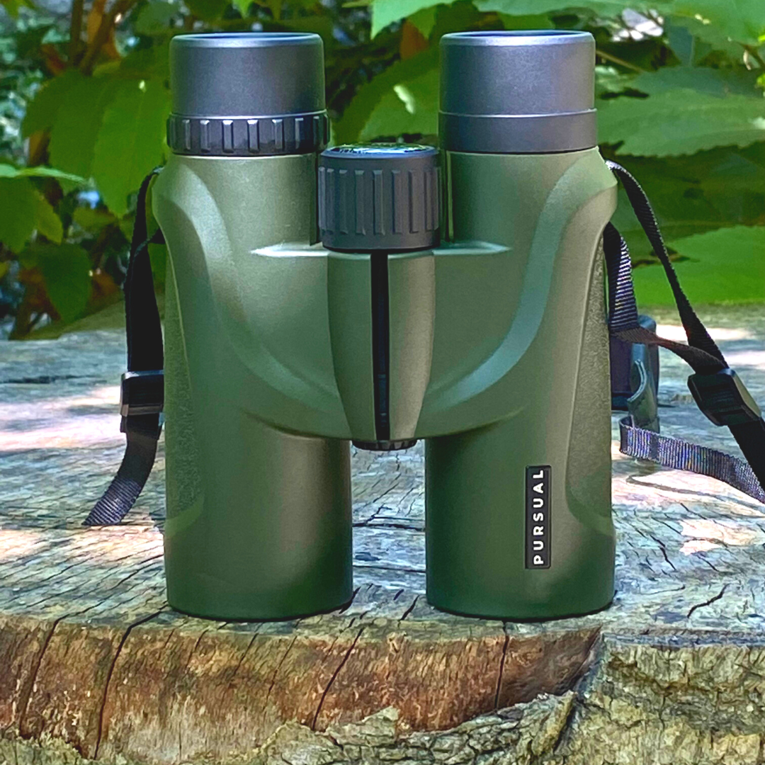 FOREFRONT 10x42 HD Binoculars in Forest Green