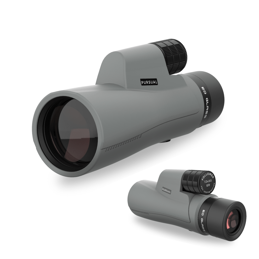 FOLLOWER 12x50 ED Monocular in Urban Grey - Pursual