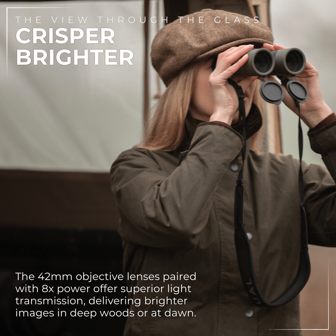 PROTOBIRD 8x42 HD Binoculars in Woodland Khaki - Pursual