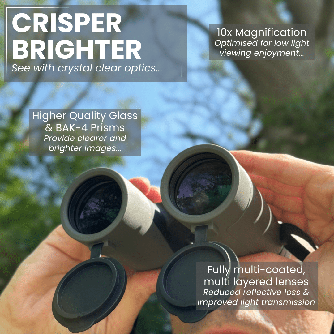 PROTOBIRD 10x42 HD Binoculars in Woodland Khaki - Pursual