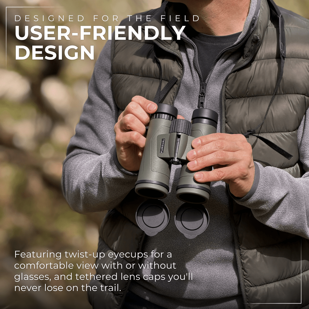 FOREFRONT 10x42 Binoculars in Forest Green - Pursual