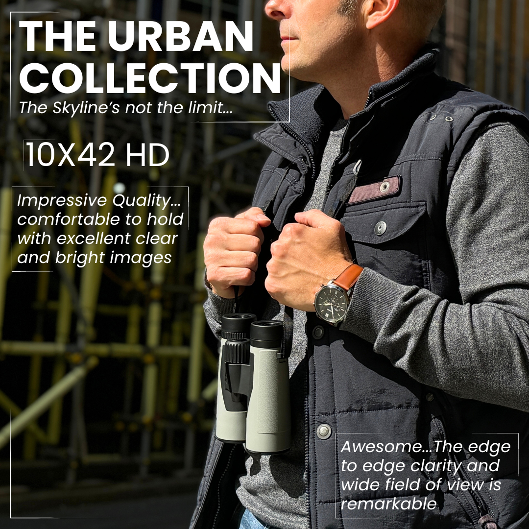 PROTOBIRD 10x42 HD Binoculars in Urban Grey
