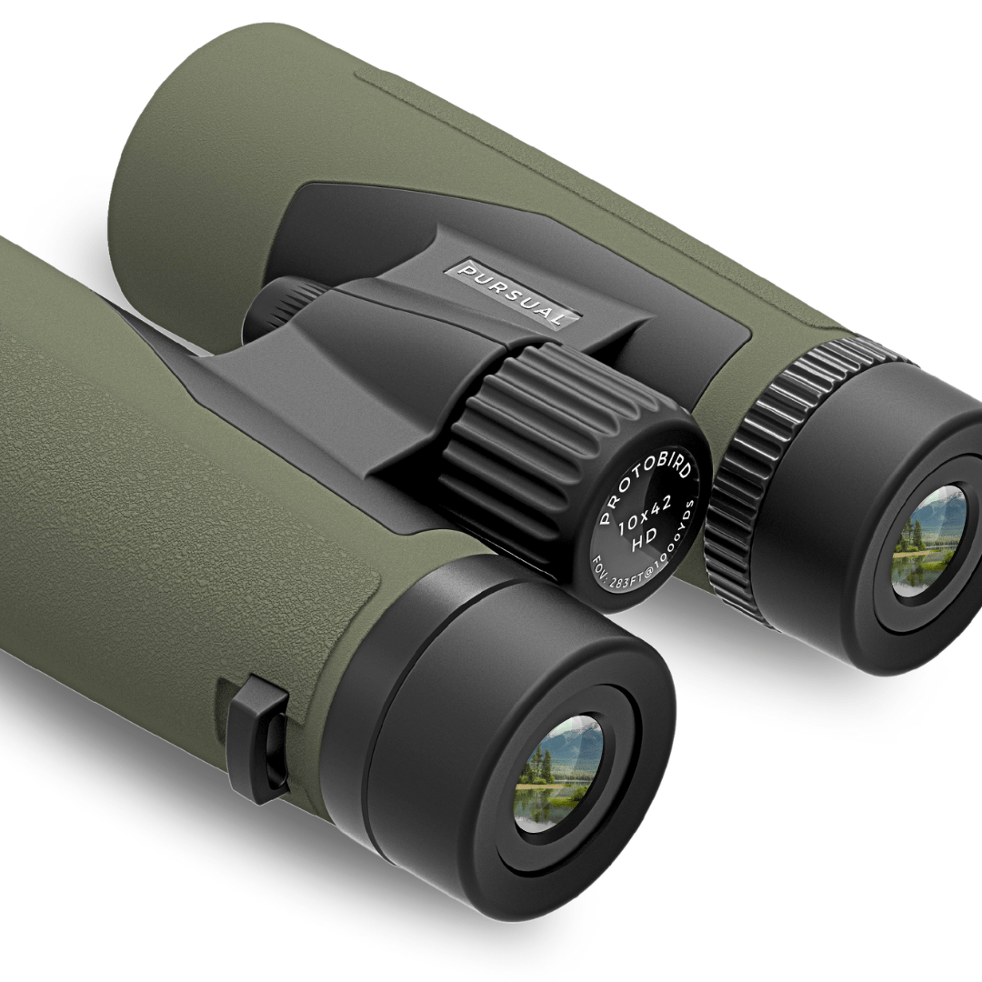 PROTOBIRD 10x42 HD Binoculars in Woodland Khaki - Pursual