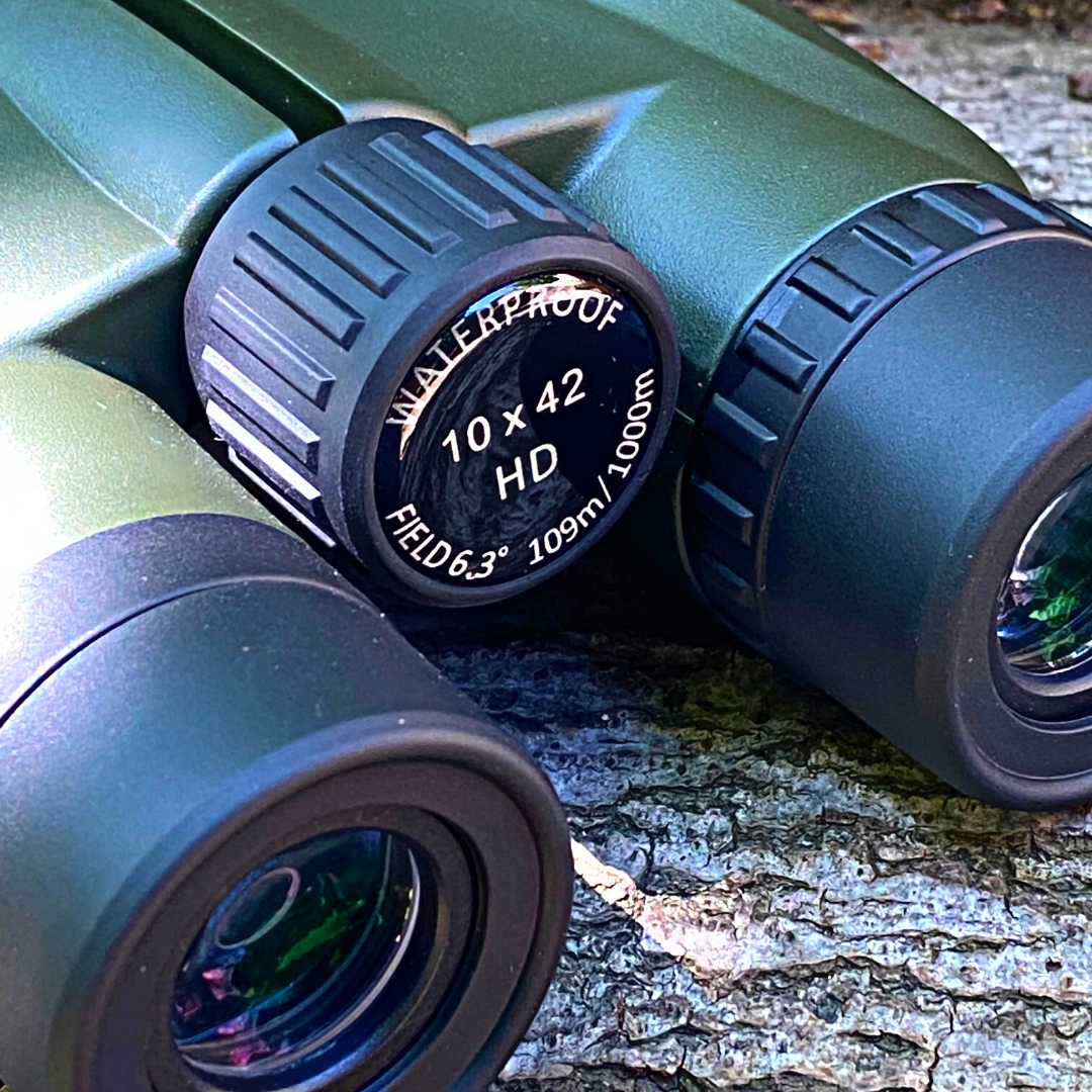 FOREFRONT 10x42 HD Binoculars in Forest Green